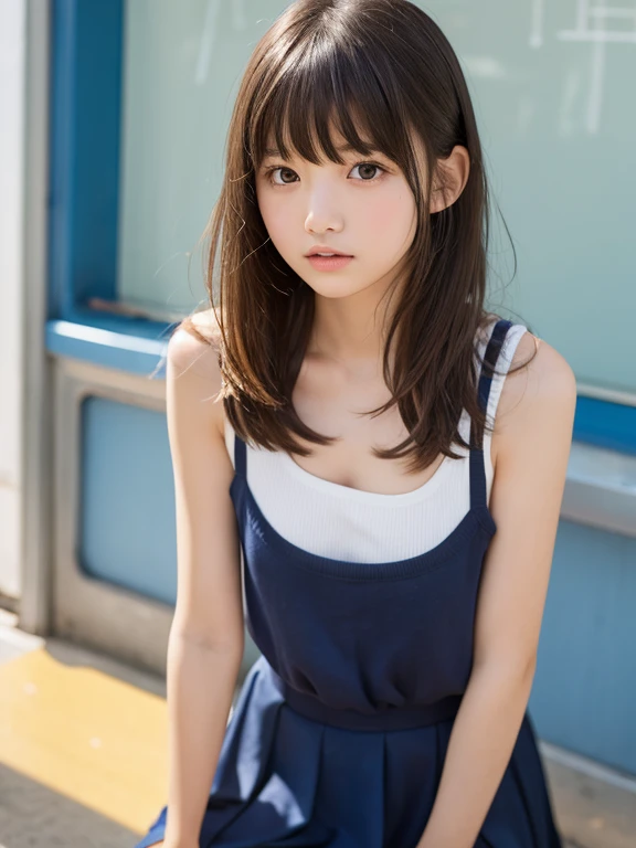 one Japanese beautiful girl, (a beauty 12 years oldの少女, Delicate girl:1.3), (12 years old:1.3),Angry expression,Photograph from the knee up,
break, (A shirt that shows through nakedness:1.3),
break, Very fine grain definition, (Symmetrical eyes:1.3),
break, (School changing room, Outdoor:1.3),
break, Small breasts, Black Hair, 12 years oldの美少女,
break, (Eye and facial details:1.0),
break, (masterpiece, Highest quality, Super detailed, Detailed face, 8k)