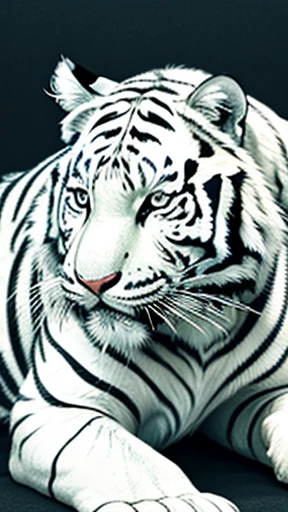 White Tiger、Line art