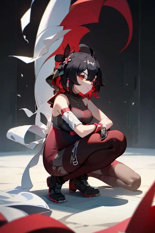 flat color++, happy, SD, 1985s、 animated,Short black hair、qipao dress、Colossal tits、Shy、Nasty face、covered in cum、、she lost the battle、She was pushed down、Kamimei、red blush、I'm cumming、Open crotch、Pleasure Fall、tentaculata、A lot of semen is coming out of her genitals、彼女のqipao dressは破かれている、she is being teased by tentacles
