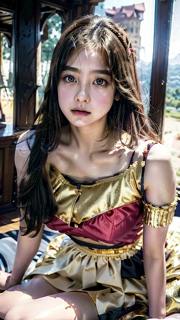 Highest quality, Very detailedな, 8K,(Beautiful woman),(Photograph from head to thigh:1.5)、Beautiful belly button、Detailed armpits、Sweaty skin、soaked、Beautiful woman,((Crucifixion)),(cross),(execution),((incontinence))、I was scared、((Woman in Crucifixion at the cross:1.5)),Crucifixion刑,Thin bikini, masterpiece、beautiful girl、fine 目、puffy eyes、Highest quality, 超High resolution, (reality: 1.4), Cinema Lighting、(Ultra-realistic)、(High resolution)、(8K)、(Very detailed)、(Beautiful and magnificent eyes)、(Very detailedな)、 (wall-)、Detailed face、Bright lighting、Professional Lighting、20-year-old,wonder woman tiara, whole body, From head to toe,