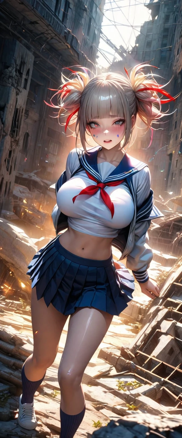 (((揺れるchest))),Breastfeeding,Cheerleader,
1 person, Brown Hair,Wavy long hair,大きなchest,Brown eyes,Happy,Open your mouth,(((大きくBouncing,,Asymmetric,)))、(((Bouncing,Elasticity,chest))),dance,score_9, score_8_up, score_7_up, rating_explicit BREAK realistic anime art style, 1 girl, Fair-skinned, dark brown hair, round eyes, (wearing tennis outfit, mini skirt:1.2), (1 fat man), standing split, standing sex, vaginal penis insertion, (open mouth:1.6), (orgasm face, closed eyes, sweat, drooling, pussy juice:1.3), tennis court,(((Nipple erection,Large areola))),(((Vigorously shaking breasts,bound,1:2)))Soft elasticity,