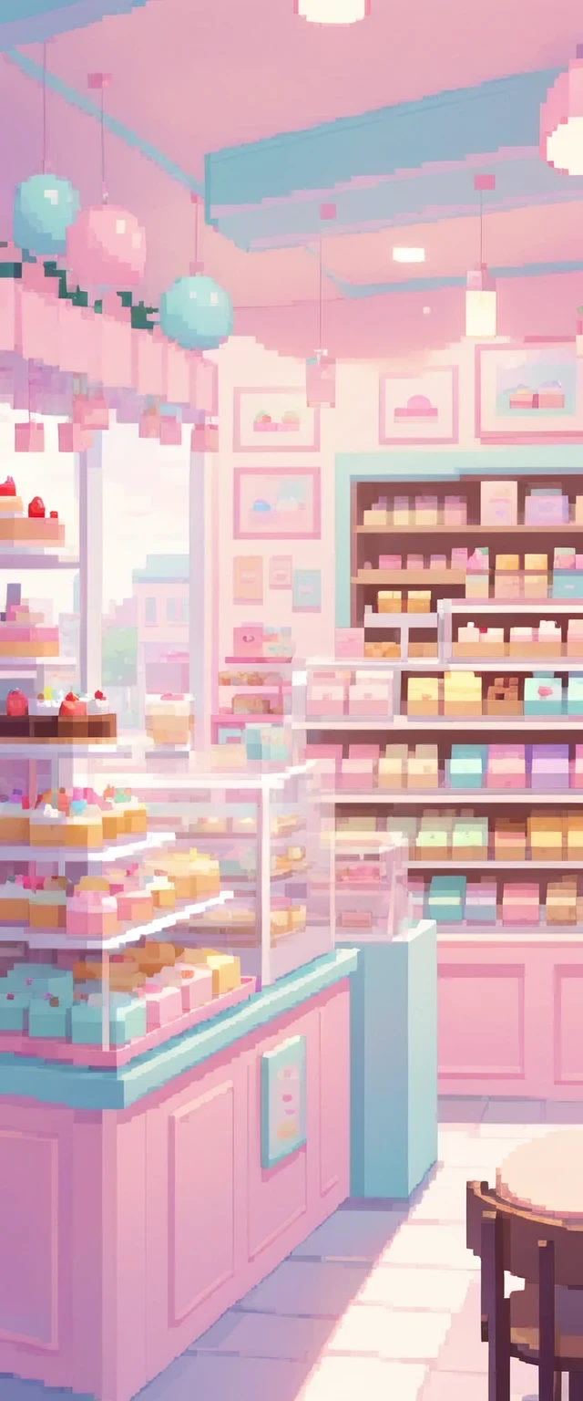 Lofi Cozy Dessert store ,pastel ,minimal ,Cute ,Kawaii