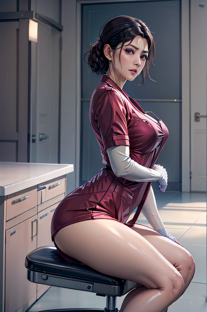 nurse uniform,hospital, latex nurse suit,nurses,busty,elbow gloves,labcoat,black hair woman,red eyes , gigantic ,medical instruments,asian nurse,two nurses,speculum,examination room,oversize ,big ass ,strap on, lay on table ,legs spreaded,giving birth,gyno chair , dentist,Milf,latex,red uniform,oversize breasts,diaper