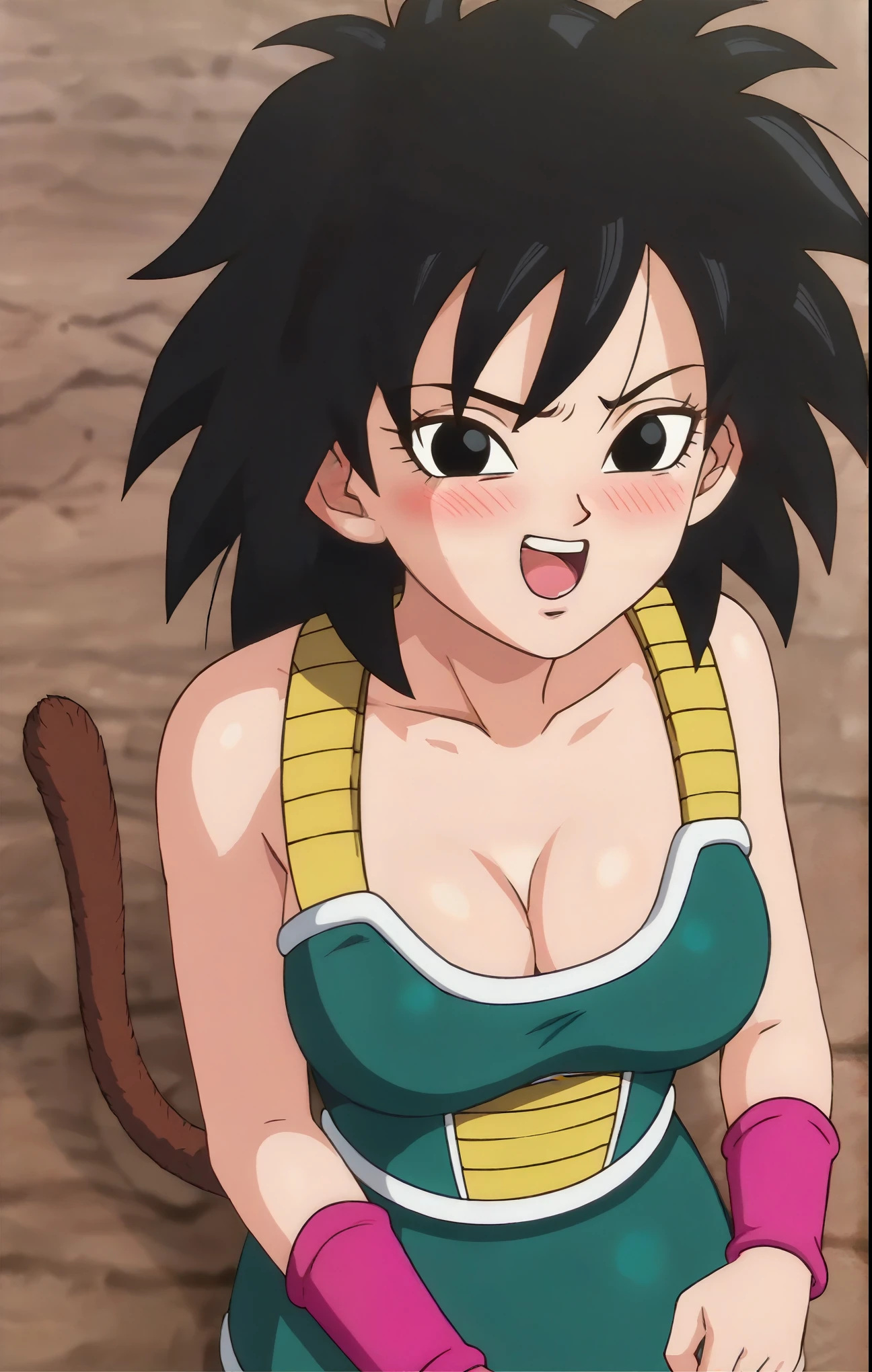 fountain_cheered up, score_9, score_8_above, score_7_above, cheered up screencap,
kefladb, 1 girl, Alone, old, looking at the viewer, blushing, black fur, belly button, potara earrings, black eyes, spiky hair, brace, clavicle, eyebrows, no paboveils, v-shaped eyebrows, nude, tits, medium breasts, pubic hair, vagina, Sex Vagina
