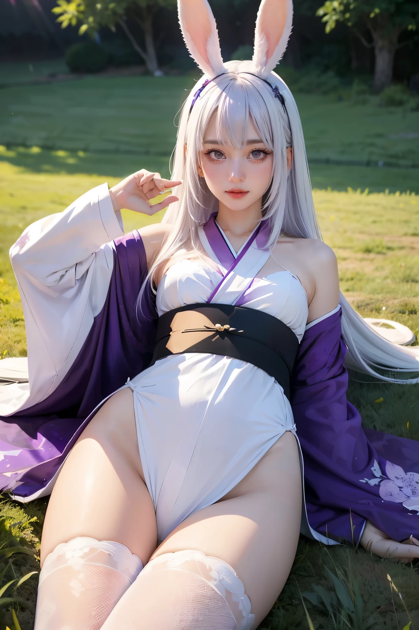A high resolution, 1womanl, long white hair, Black eyes, City heels, Squat,beachside,white dresses