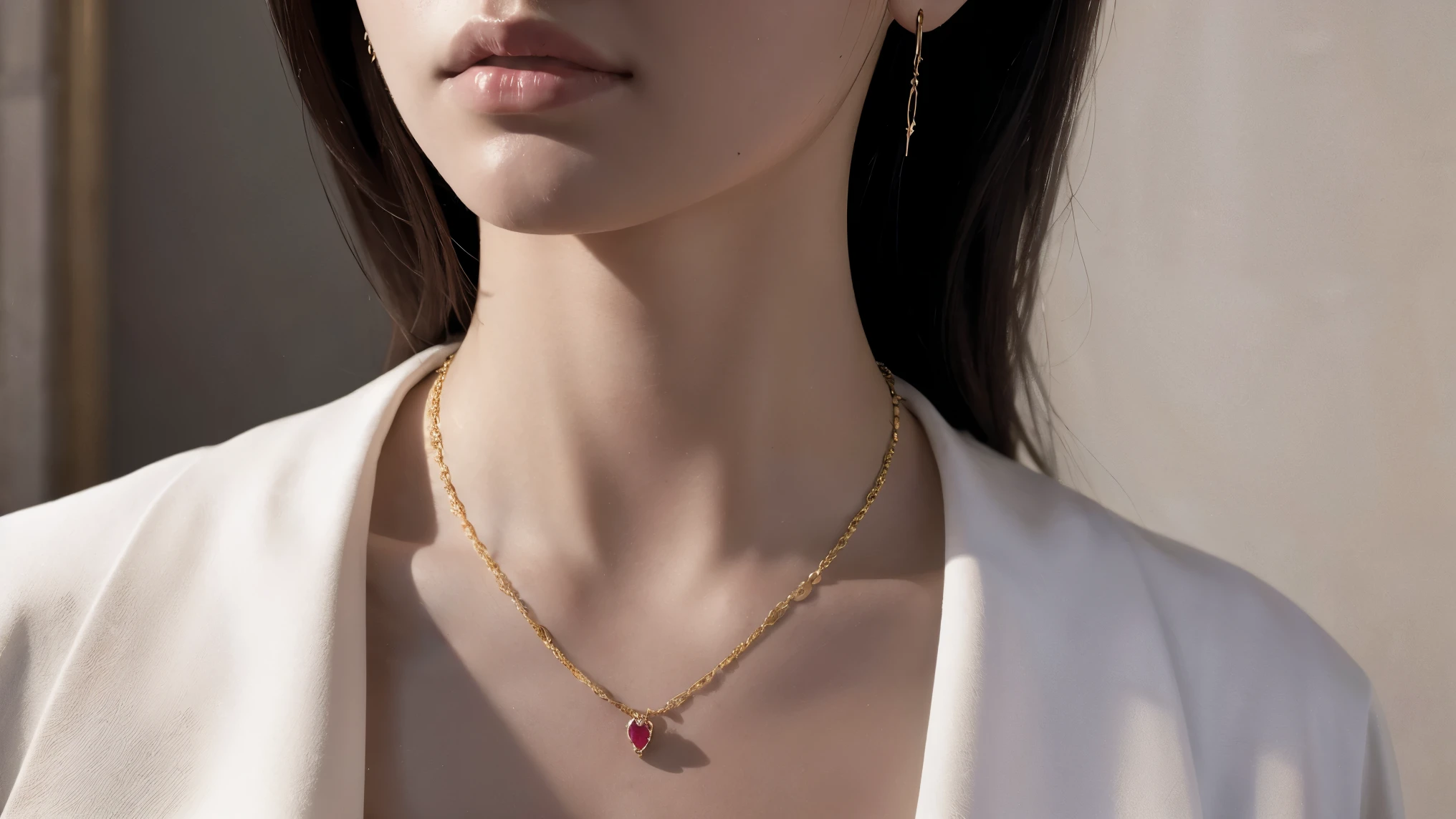 恋愛のgod様 Wearing a heart-shaped stone around his neck god々New Background Illustrative