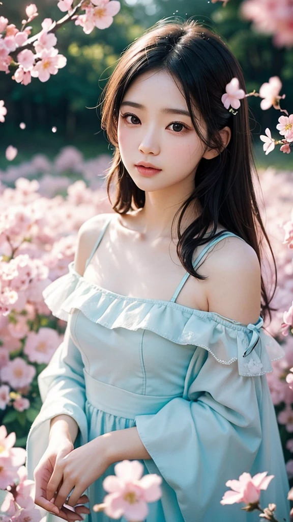 dried flower、Japan Beautiful Girls。Produces high-quality female images with an innovative artistic atmosphere that stands out in pastel colors。She has her own fashion style、Dressed in glamorous and soft pastel costumes。Against the background of a fantastic and fantastical landscape.、Pastel lights and abstract elements are interwoven。her pose is sophisticated.、Gives a sense of natural movement and dynamism。Light and shadow effects are presented attractively、The finely drawn faces and expressions are full of emotion、Full of charm...。The overall atmosphere is modern and innovative., still、It has a unique artistic touch.。This high quality image、Pastel colors look beautiful、Awakens visual stimulation and aesthetic sense、It interests the viewer、You will be amazed。Create pieces that incorporate the vibrancy and artistic elements of pastel colors。