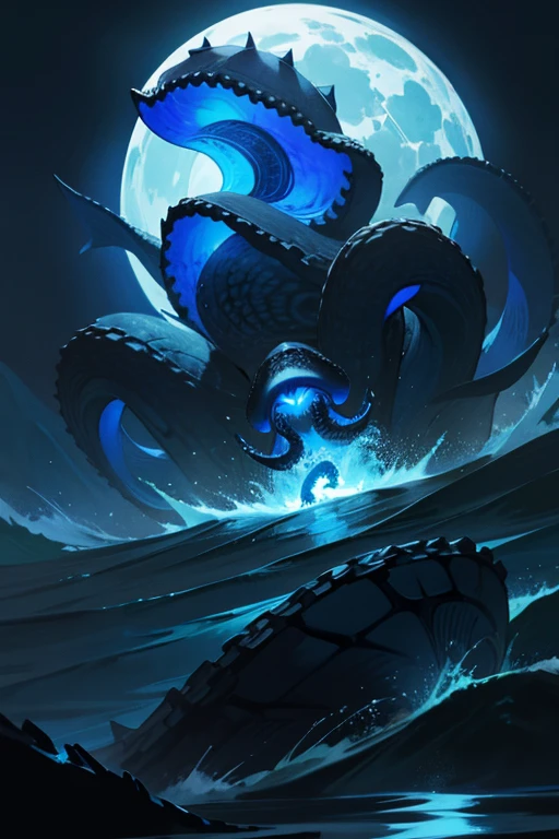 In the center of a swirling vortex, a monstrous creature rises from the depths of the ocean. Its massive tentacles flail wildly, as it pulls itself towards the surface. The creature’s body is covered in jagged spikes and its eyes glow with an otherworldly light. In the distance, storm clouds gather, casting an eerie green light onto the waves. You stand frozen on the cliff, transfixed by the sight before you. Will you run for safety, or face this horror head-on? --auto --s2