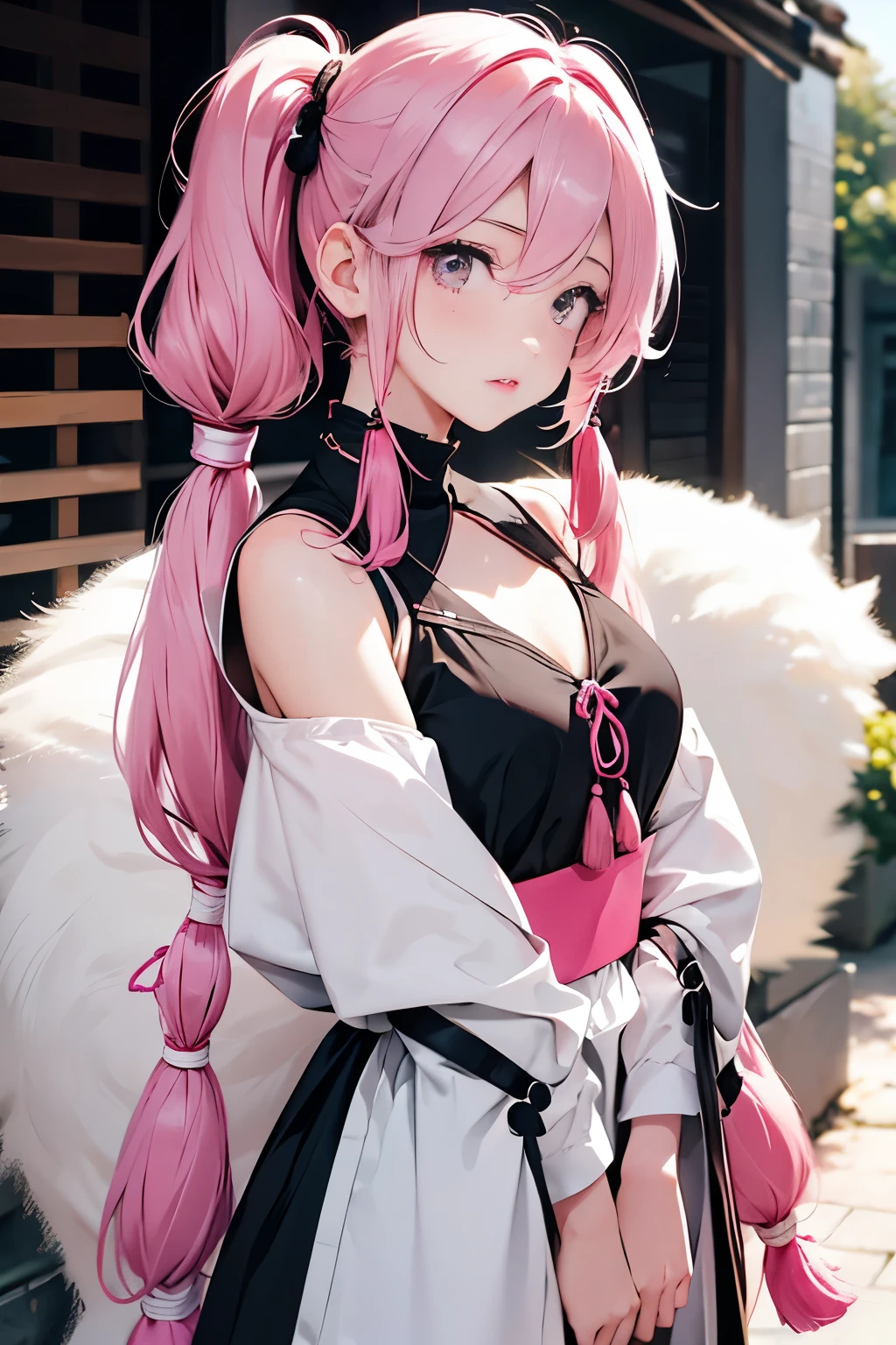 Realistic、1 girl、Pink Hair, Tassel Twintails、Narrow waist, Long eyelashes，Drooping part at the corner of the eye，White skin，I&#39;ve been taking photos from the front, ((Tight T-shirt:1.5)), ((Big Breasts:1.2)), rocket , (See-through nipples), （Because I&#39;Slim figure)、Leaking、Photographed from the front, Please open your thighs wider., Squat、Put your hands on your buttocks