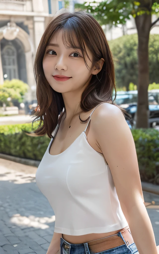 raw ((Portrait)), (Best Quality), (Realistic, Photorealsitic:1.3), Best Quality ,masutepiece, extremely delicate and beautiful, Extremely detailed ,nffsw ,Unity , 2k wallpaper, amazing, finely detail, masutepiece, Best Quality, Highly detailed ticker Unity 8k wallpaper, huge filesize , Ultra-detailed, hight resolution, Extremely detailed, Sunlight,
1girl in, Japanese, 年轻, sixteen years old, A smile, Big Tits, coffee shop, Bangs, ear, Dynamic Pose, bob cuts, hair blowing in wind, dynamic ungle, (((Sewn with sleeveless cherry pattern white cut and ruffles))), Above the waist, Bare shoulders, (((Long orange skirt))), a necklace, 耳环
