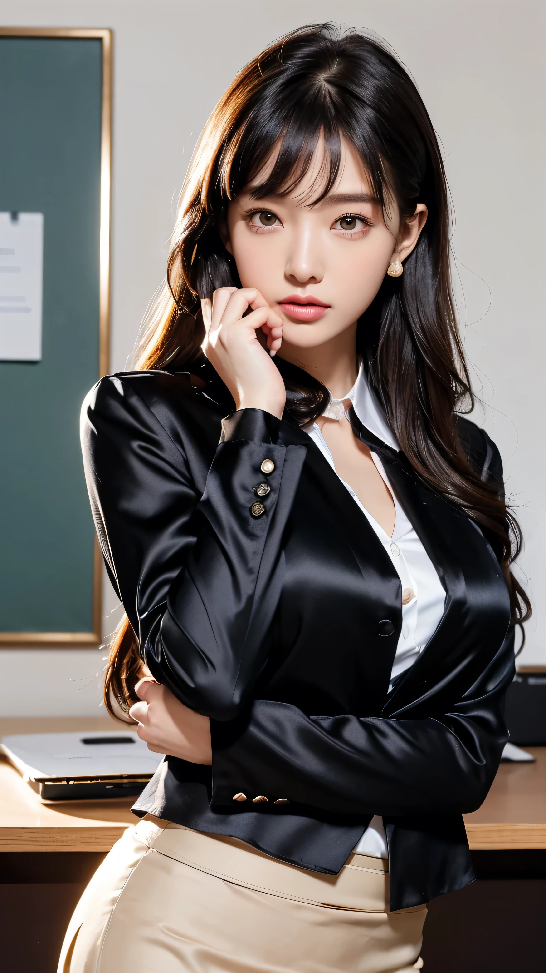 LTRA Details、japanes、Fascinating beauty、Dainty woman、Piercing eyes、Cool Girl、Wavy Hair、Suit、jaket、Blouse、tight skirts、Black pantyhose、shiny pantyhose、Evil Female Executive、Evil Fall、brainwash、lacy fabric、Glossy legs、black lipstick、Lip gloss、Smirk、wickedな表情、Suspicious look、Hollow eyes、wicked、Reaching out、Arms up、In the darkroom、seductiv、Pendants