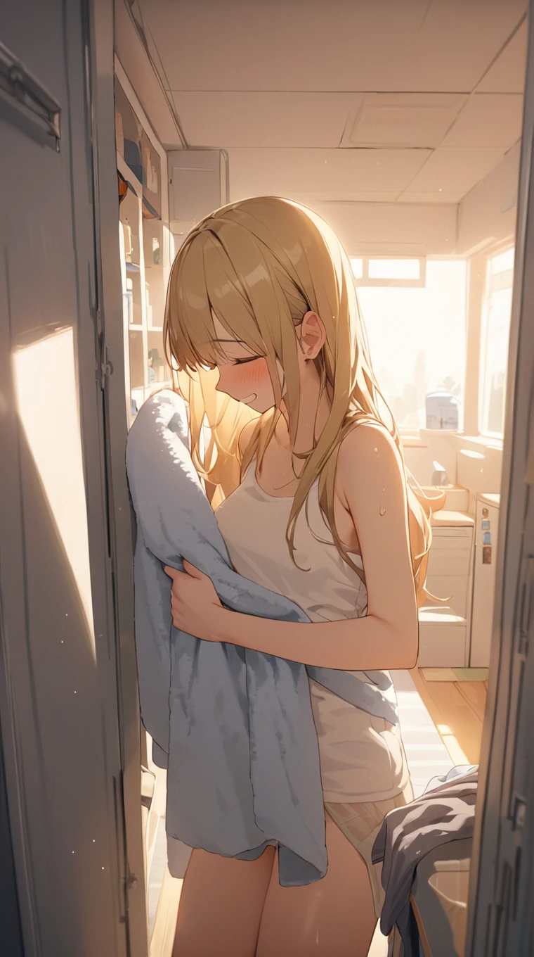 girl, by rubio, whole body, wet t-shirt