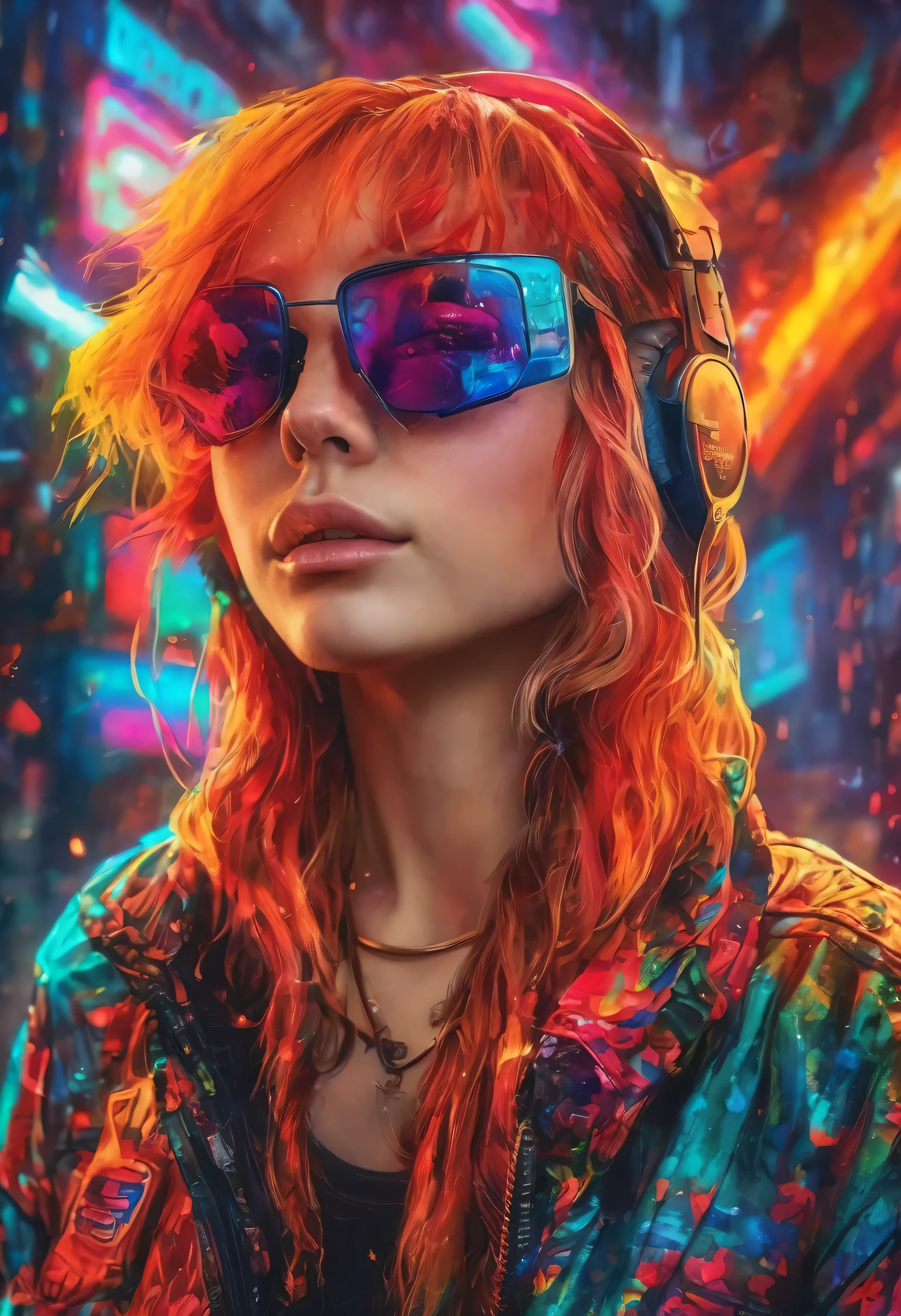 create an image demonstrating the style of ((Cyber Grunge)) style, hyper realism, 8k high definition, vibrant colors, sharp focus, insanely detailed