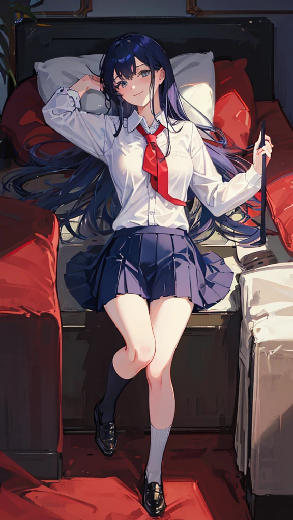 flat chest, Senhora Cavaleiro,anatomia correta,epic fantasy digital art,tmasterpiece,8k,high-definition resolution,Desenho detalhado,alta qulidade,, Epic composition, spreading legs, ahego, cute face, feet showing, school uniform, feet soles facing up,
