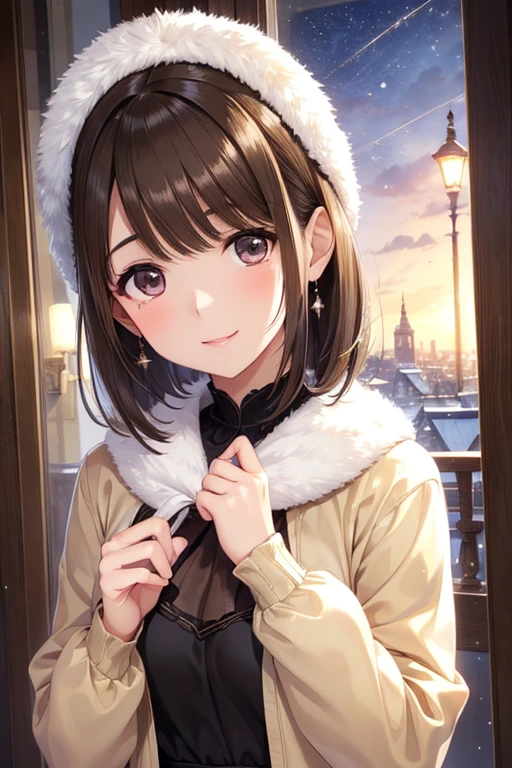 my grandmother、Shiny brown hair, Short Hair, (Beautiful brown eyes、Sparkling eyes, Fine grain)、smile、Ultra-detailed eyes、Highly detailed face, Highly detailed eyes,


(Best Quality, masterpiece:1.2), 非常にHigh resolution, High resolution,
Only for women、Best Quality、Best Quality、Anime girl winter sexy clothes 