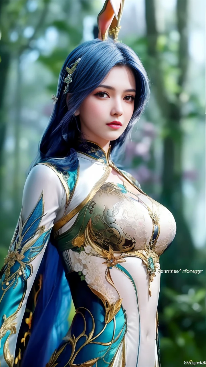 Best Quality, Masterpiece, High Detail, Realistic, High Definition,  Film Star, Tall Body, Hourglass Figure, Woman Dancing in the Forest, Jungle, Indonesia, Ancient, Night, Ancient Costume, Seduction. ,  an erotic face,  an face, lamp, very little light, very dark, very dark, no light, foggy, black hair,rabbit ears