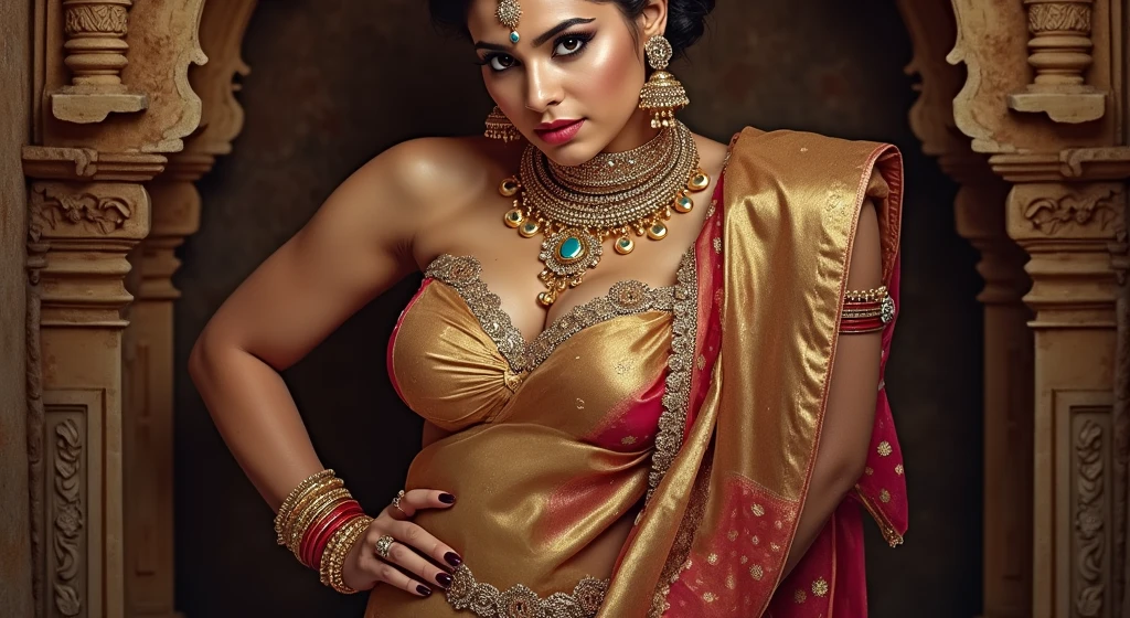 a beautiful very sexy Indian woman in modern dress, seductive, 8k, hyperrealistic, full detailed, masterpiece, NSFW,extremely detailed face and eyes, long eyelashes, flawless skin, intricate clothing details, cinematic lighting, photorealistic, vibrant colors,