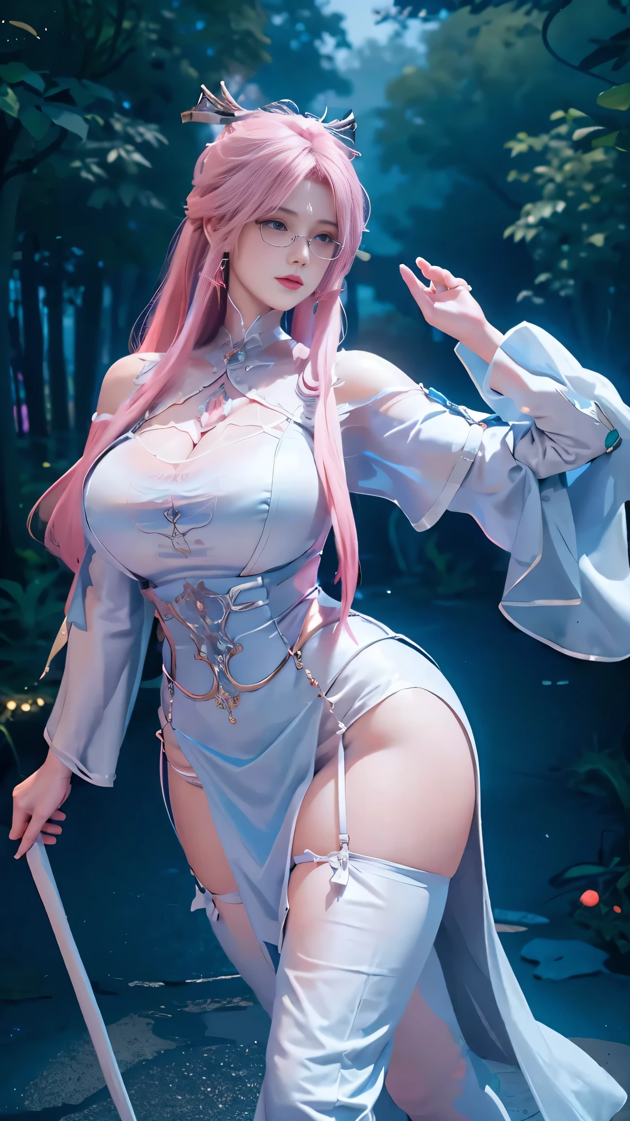 nsfw:1.5,masterpiece, from top, highest quality, high quality, high definition, high quality texture, high quality shadows, high definition, beautiful details, highly detailed CG, detailed textures, realistic representation of face, realistic, colorful, delicate, cinematic lights, side lights, lens flare, ray tracing, pink hair, see through clothes, appron, sharp focus, (1girl, __focus__:1.3), ( Intricate details, makeup, PureErosFace_V1:0.5), (detailed beautiful delicate face, detailed beautiful delicate eyes, perfect face proportions, beautiful hand, arms under the chest, side boobs, large breasts, naked appron, toned thin waist, smooth upper abdomen, skinny, dress, blonde hair, gigantic breasts, see through, see through dress, random pose, random hairstyle