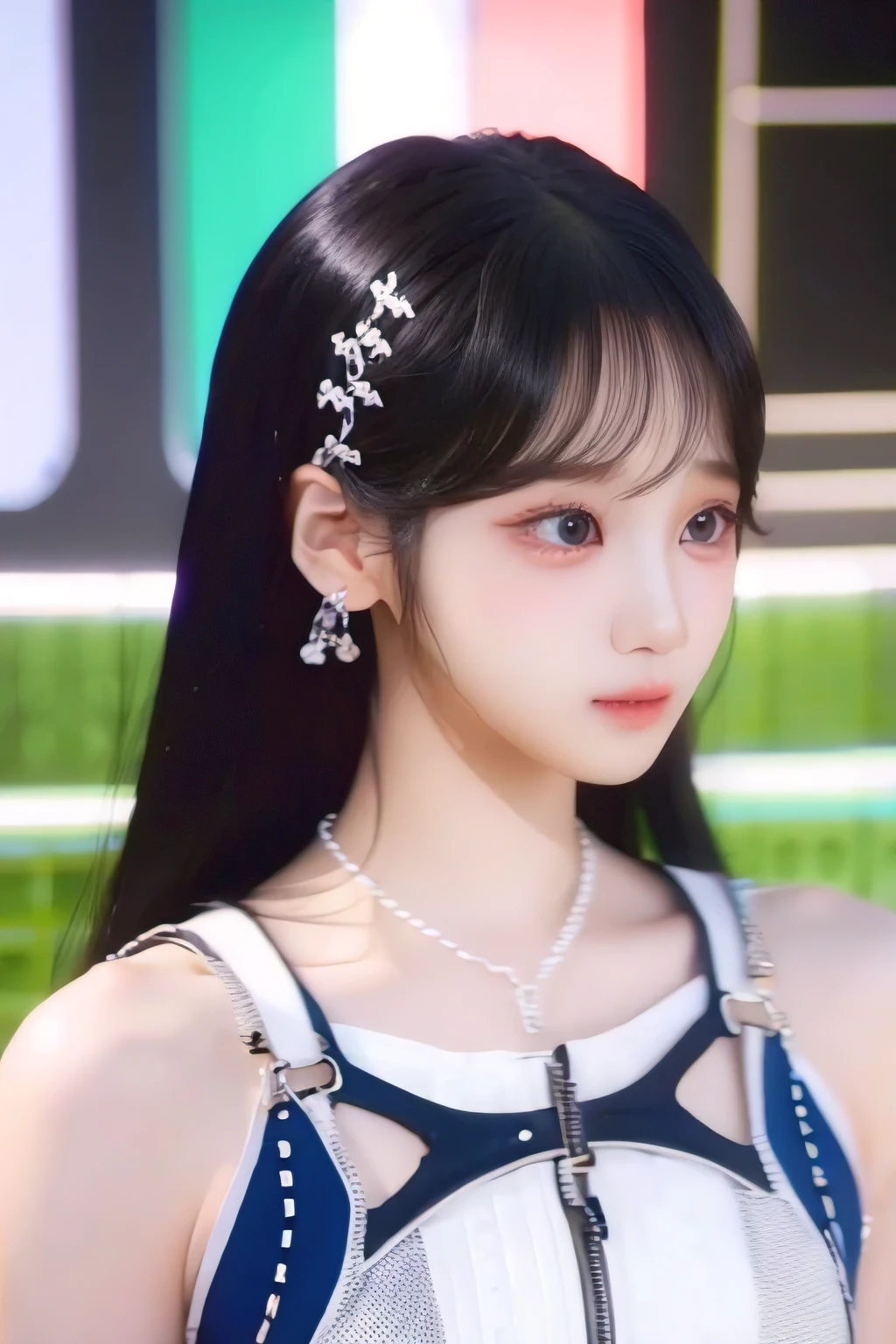 k-pop idol,Face front,pretty clothes,real