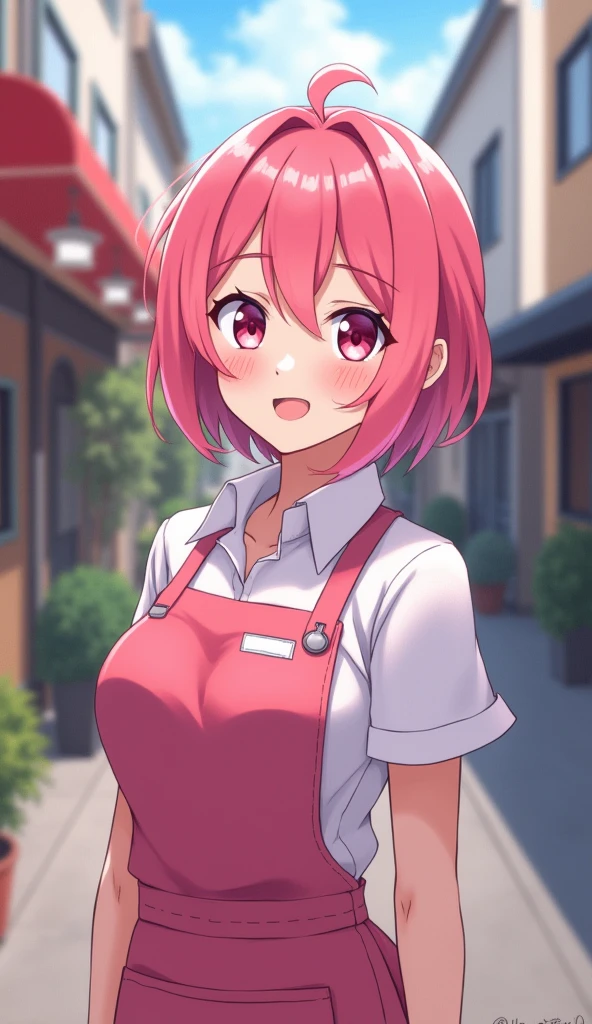 1girl, solo, (highly detailed eyes), detailed face, intricate details, portrait, chun-li, (purple eyes), red hair, (night dress), short hair, ((bangs)), night, moon, (looking at viewer), smile, soft lighting, modelshoot style, cartoon, abs, ((muscular female)), (((thick arms))), khyle-28200