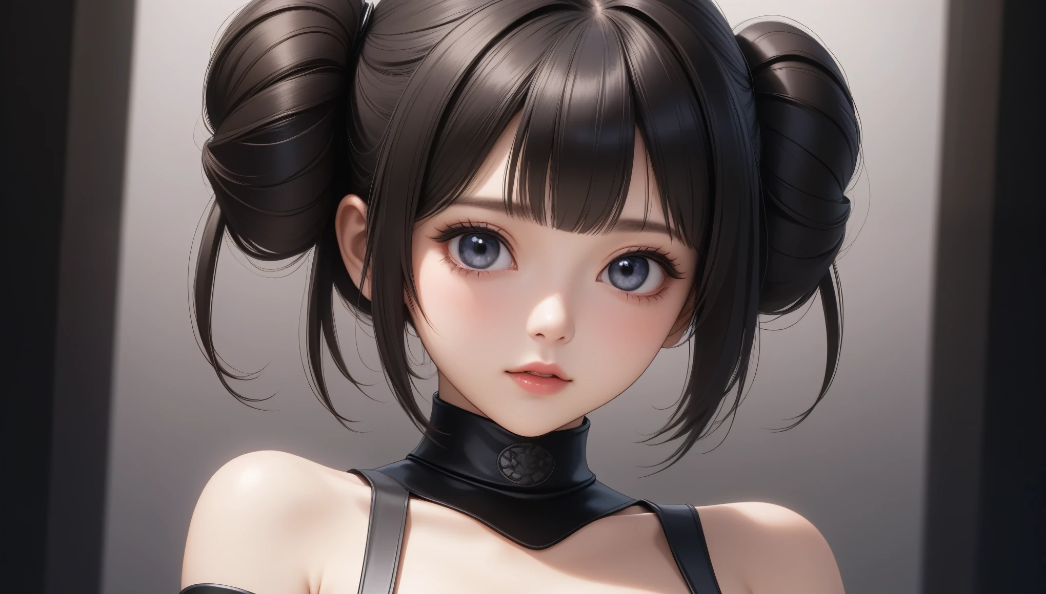 Highest quality、High resolution、Detailed Background、Beautiful Face、High detail、(Perfect Anatomy, Perfect Style)、(Detailed facial expressions)、(fine grain:1.2)、Teenage Beauty、One Girl、primary school, student, Cute black hair、Braided Bob, Braided, clear, deep blue eyes、Braided Ponytail, Braided bob cut, (Standing position with legs spread wide:1.4), ((shoot from below:1.5, looking at viewer)), (Tight latex suit:1.5, No sleeve:1.5)、(armpit:1.5), (large breasts:1.2, pointy breasts:1.4), Outdoor swimming pool, Nothing in my hands,