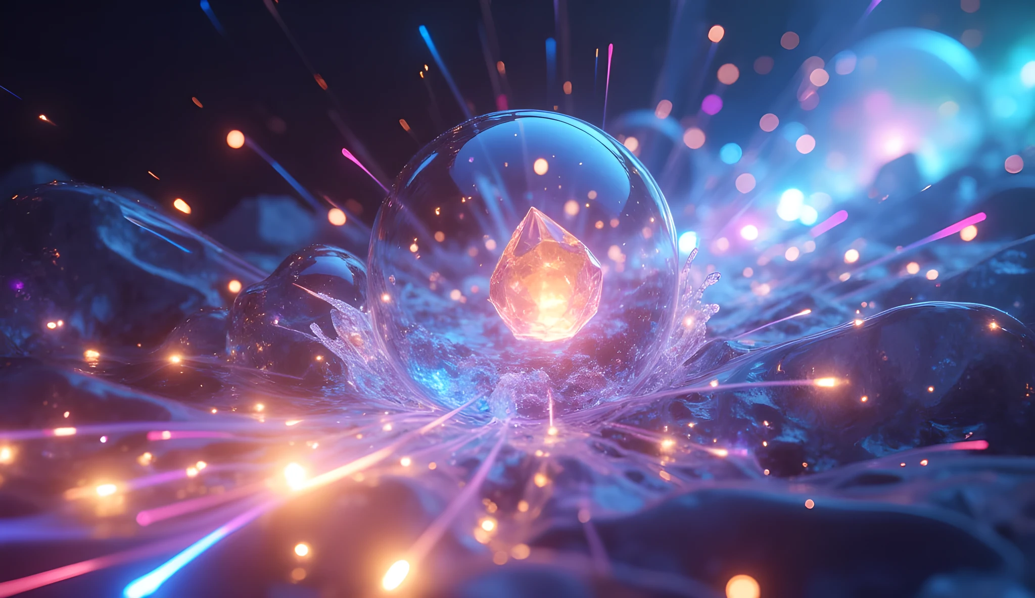 A close up of a light bulb with a lot of sparks - SeaArt AI