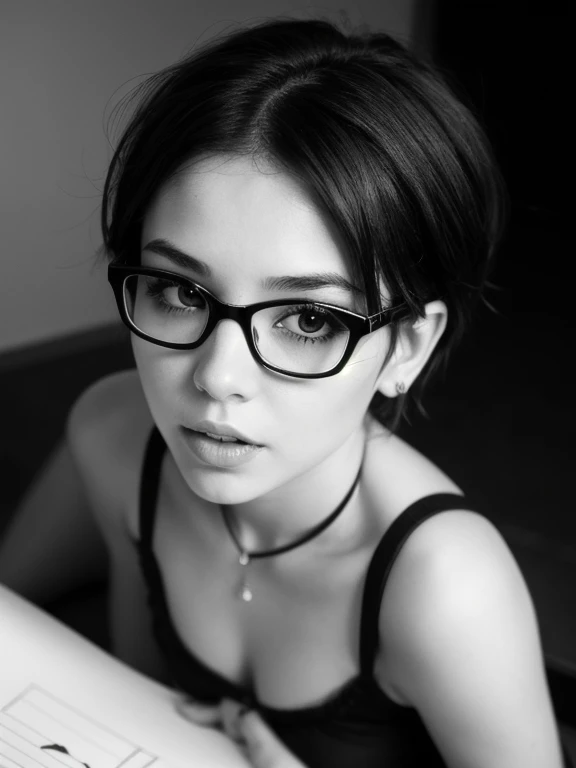 Mature naked, put on glasses，??????，Being raped