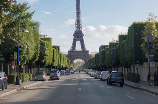 (Champs-Élysées Boulevard:1.4), masterpiece、top-quality、morning、Fresh morning sunshine、(Spark:0.7) 、stroll、landscapes
