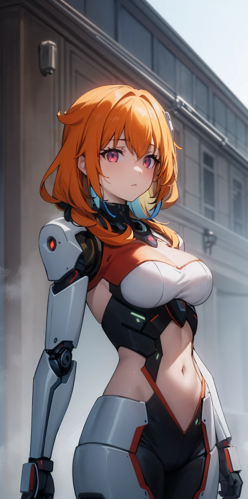 There is a woman in a robot suit posing next to an ancient building, Beautiful white girl half cyborg, Cute cyborg girl, Beautiful girl cyborg, Perfect Robot Girl, Cyborg girl, Young cyborg grady, Beautiful Female Robot, Beautiful robot woman, cyborg girl, perfect cyborg female, porcelain cyborg, Female robot, Beautiful cyborg images