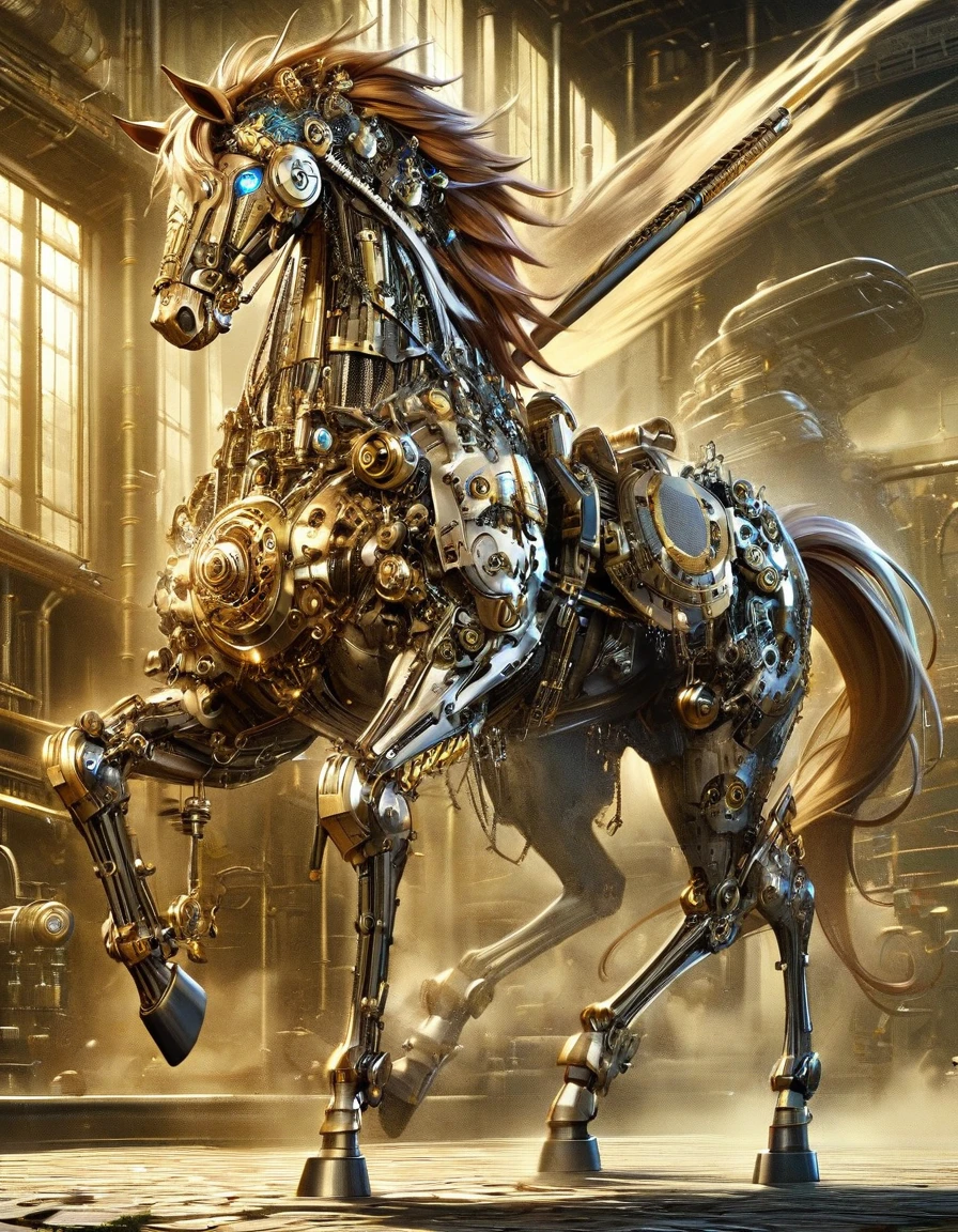 Nanopunk horse full body