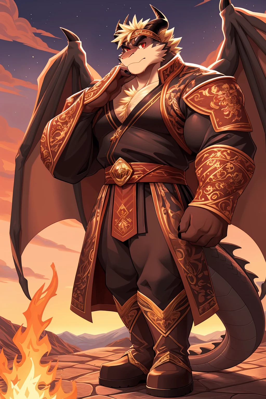 (delicate e detailed) Obra-prima em CG com um (black skinned demon) com (human characteristics), (male gender) e (huge bulge) adorned com (pecs e scales). Ele tem (horns e earrings) para mostrar seu (powerful e dominant) natureza. The character is holding his bulge com (massive balls e sheath) visible, creating a sense of (sexual tension) na cena provocativa, corpo nu Bolas grandes e baichas, the big excited and cummed penis comes out like a shot and oozes white goo on the top of the penis, (Thick penile erection：5.0), huge erection, testicles, natureza. dele (very long tongue) e (presas afiadas) are prominent features, Enquanto seu (Trilha feliz) adiciona um toque de (masculinidade sensual). the demon with a reaction of lust and malice wanting to rape the human, feeling delicious, placing his mouth swallowing, placing his mouth on the human&#39;s penis and the human feeling his mouth, becoming excited. https://pbs.twimg.com/media/GFdT_B3WIAAf8ZB?format=jpg&name=medium