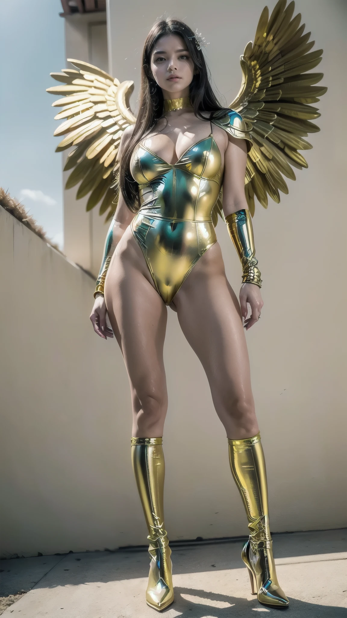 um close de uma mulher com uma caveira no ombro, Anjo majestoso de corpo inteiro, garota anjo cavaleiro, angel in plastic armor, anjo feminino alto, linda garota anjo ciborgue, beautiful female cleric, cushart krenz arte chave feminino, serafim, Conceito de personagem do Shadowverse, deusa. detalhes extremamente altos, ( ( arte conceitual do personagem ) ), Araffe Angel com asas dourado andando em uma rua, Anjo majestoso de corpo inteiro, super anjo largo, anjo largo shot, anjo largo, epic angel wings, body shot of cinematic goddess, Epic angle and pose, Asas angelicais nas costas, grosso, quente, compartilhar, linda garota anjo, de lindo anjo, tiro distante de anjo alto, foto gigante e impressionante da deusa, | artegerm, Sem estilo Ross Tran, inspirado em Ross Tran, Gold-plated Araffe in front of a building, Armadura Dourada Angelical, unreal motor render Knights of the Zodiac, Deusa Dourada Atena, like a mystical valkyrie, cosplay ornamentado, Deusa grega Atena, usando armadura dourada, 3 d deusa minerva, Knights of the Zodiac, - moon jewelry on forehead, angry expression, sad expression, Sailor Moon, armadura dourada, middle Ages, pintura, Traditional media, realista, detailed symmetrical eyes, rosto lindo detalhado, figurativo, belas artes, oil on canvas, HDR, 8k, Personagem original, high resolution, alto detalhe, foco no rosto, retrato, , middle Ages, Classicismo, Andrey Atroshenko estilo, pintura, Traditional media, realista, detailed symmetrical eyes, rosto lindo detalhado, figurativo, belas artes, oil on canvas, sailor moon, no pants, cameltoe,body proportions, (Chapped lips:1.4), (blush de nariz:1.2), foreshortening, black cuts, (eye contact), High contrast, ultra high resolution, high resolution, detailed, rosto limpo,  (rosto sensual:1.5), (Grandes olhos roxos:1.2), (olhos ultra detalhados:1.4), (Olhos de alta resolução:1.1), (textura de pele ultra detalhada:1.4), PERSEPHONE, PERSÉFONE, Perséfone, (SFW:1.5),  (full body:1.8), (upper body up:0.3),