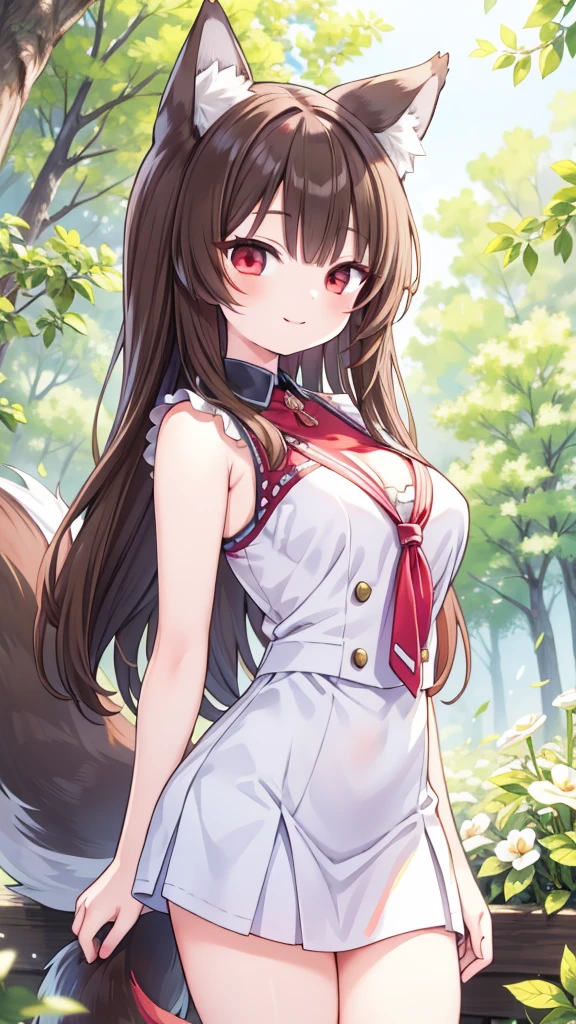 masterpiece、solo、Raphtalia、smile、1 girl、Raccoon ears, leggings, black leggings