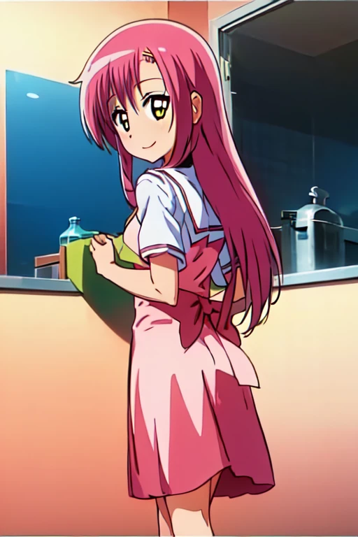 Katsura Hinagiku,Hayate no Gotoku,girl、One person、Small breasts、best quality,seductive smile,school uniform