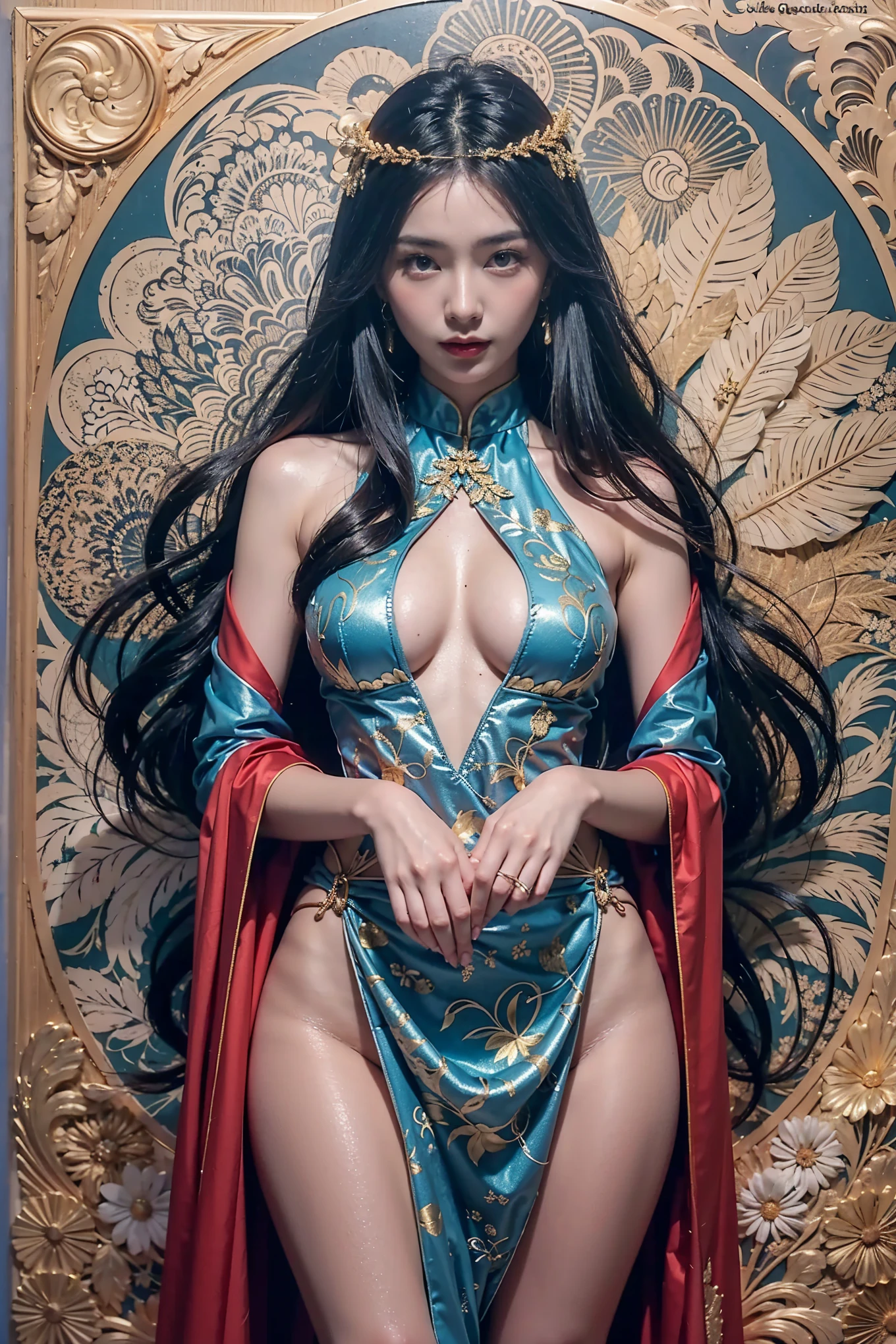 8K,red tattoo,ultra high resolution,Super realistic,