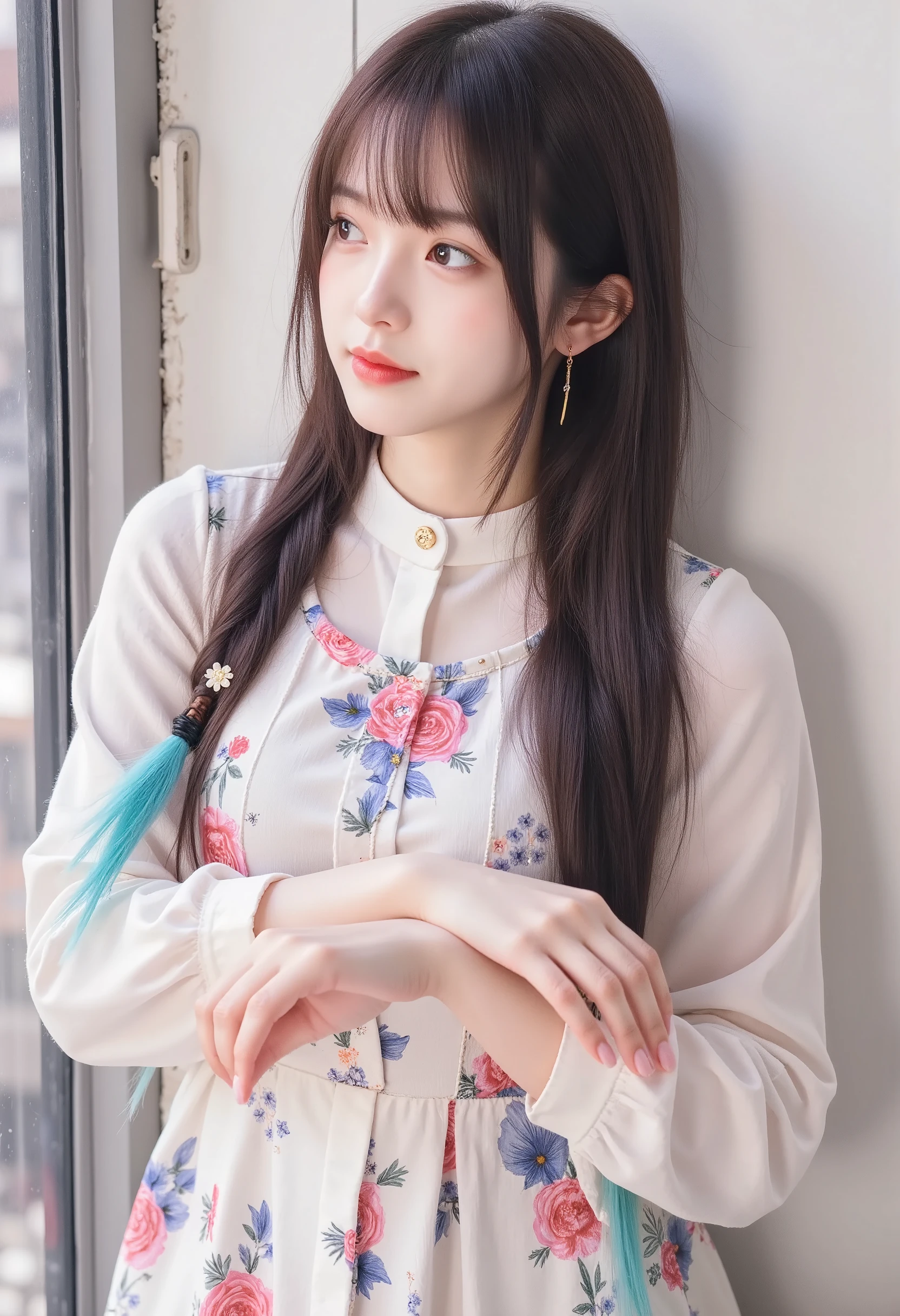 A very nogizaka girl with art painted naked