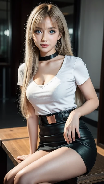 a woman in a white shirt with a clock in the background, 2022 anime style, 2 0 2 2 anime style, 2049, trending at cgstation, trending on cgstation, beautiful anime catgirl, fanart best artstation, very beautiful cute catgirl, artwork in the style of guweiz, 2024