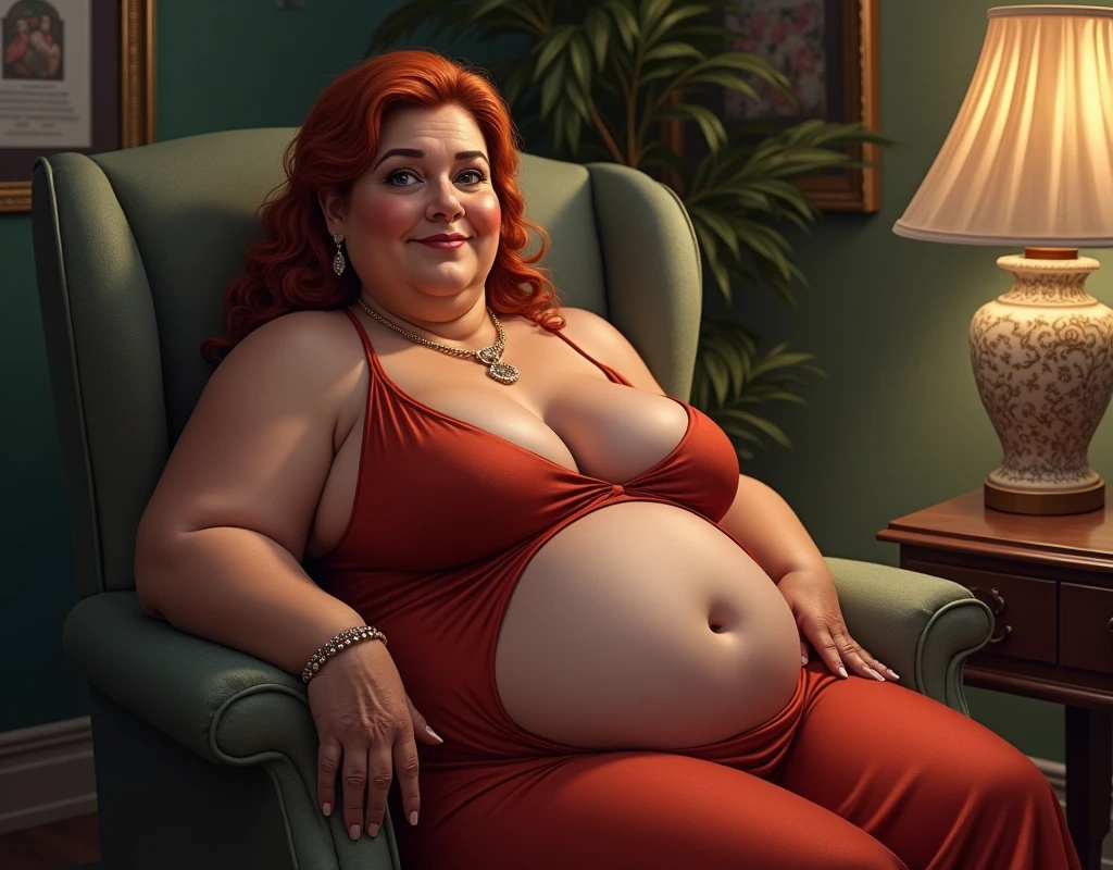 Atom Eve, bikini, chubby body,bbw, morbidly obese, fat, pregnant belly, sunbathing