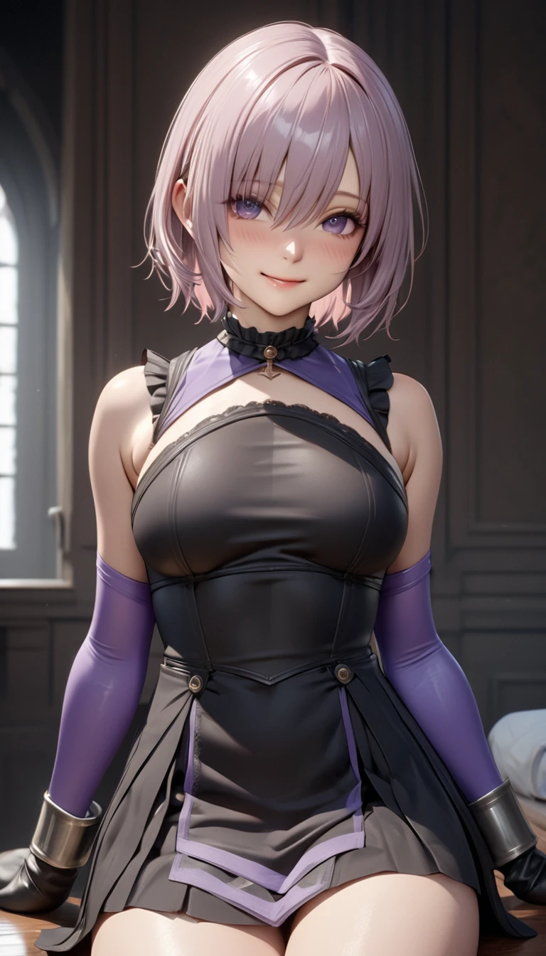 beautiful girl、Captivating smile、FGO、Mashkyrielight、Servant Costume、full body、(Best Quality:1.4), (masterpiece:1.4), ultra detailed, ((((High resolution:1.5)))), 4K, 8k, Unity 8k 、((ultra-detailed face:1.5))、(Hires .fix:1.4)、(masterpiece,Best Quality,High resolution:1.4)、(Realistic, photoRealistic:1.4),((Realistic skin feel))