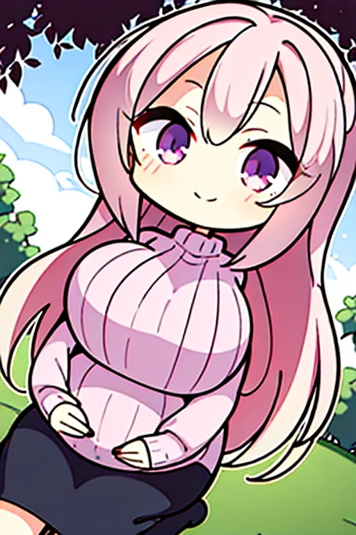 masterpiece, Highest quality, 8k, ((NSFW, Blowjob, lip, 1boy, Realistic black penis, cum shot)), Detailed pixel art, Vivid, Sheep, woman, 若いwoman, smile, cute, Directed at an angle, Open your mouth, Fluffy hair, Long Hair, Hair like sheep's hair, Pink Hair, eyebrow, 太いeyebrow