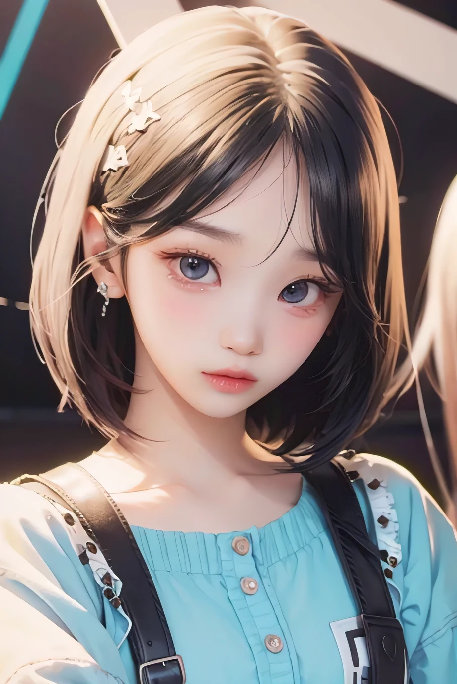 change one's hair to black