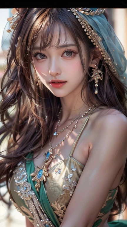 ((Realistic lighting、highest quality、8k、Masterpiece:1.3))、Hyperrealist Women by David Hockney and Alphonse Mucha、Solemn、((２Dead Woman))、Parrot、Princess、Highly detailed face、Squint your eyes、Well-formed face、No strobe、highest quality、Photorealistic、EV-1.0,Browsing Caution、14 years、Art Station、4k yen、Awards、Are thin、Slender体、Large breasts、rib、Real-life background、Gorgeous hair ornament、８Life size、Slender、Very skinny、luxury、skinny、rib、Large breasts、、Beautiful feet、Narrow waist、Flat Belly、Beautiful Hair、smile、Whole body frame-in from head to toe、summer、Yui Arakaki,bikini