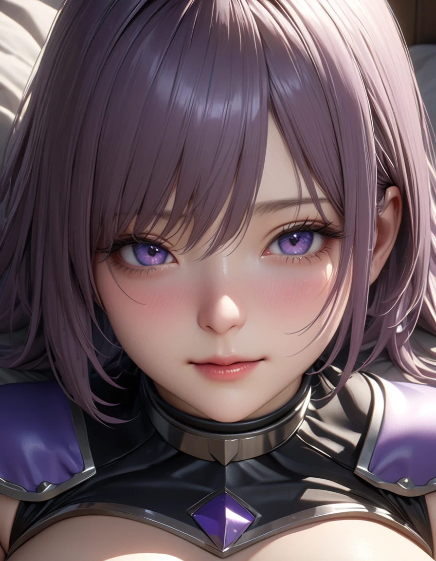 beautiful girl、Captivating smile、FGO、Mashkyrielight、Servant Costume、Black metallic armor、full body、lie down、Lying on your back:1.4、Spread your legs、Place your hands on your hips、nsfw、(Best Quality:1.4), (masterpiece:1.4), ultra detailed, ((((High resolution:1.5)))), 4K, 8k, Unity 8k 、((ultra-detailed face:1.5))、(Hires .fix:1.4)、(masterpiece,Best Quality,High resolution:1.4)、(Realistic, photoRealistic:1.4),((Realistic skin feel))