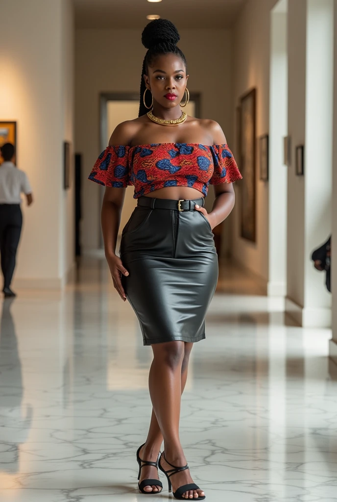 Beautiful woman Ebitimi wearing red big boobs))), (((big cleavage)))mulher negra africana, mulher vermelha bonita, usando blusa vermelha, beleza estonteante, mulher deslumbrante, cabelo ondulado, mulher africana, tomando banho