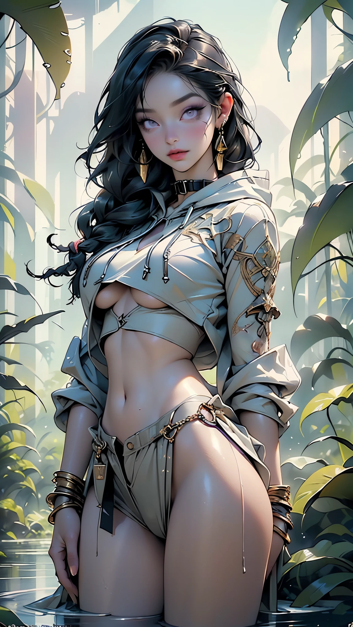 ((masterpiece)),((whole sculptural body)),((wide view of the angel)),4k,photorealism, real,hyper realistic,high res,athletic body,beautiful real sculptural body women, beautiful black african woman,black african royal thin african girl,((in the forest)),21 years old,((solo)),((real slender woman's face)),revealing body parts, transparent,hyper realistic, ultra detailed skin, small chest, ((visible,((transparent clothes)),neckline,((full body)),(masterpiece),(detailed high face),(high details),4k,8k , high res, ((hanging breasts)),normal, ultra realistic,(cinematic lighting),(cinematic pose)) masterpiece, best_quality, 1girl, solo, dirty, very dirty body, dirty with dust,with torn clothes, clothes in pieces, scraps of clothing, sweat, excessive sweat, sweaty body, drops of sweat by the body, hair showing, black hair, back