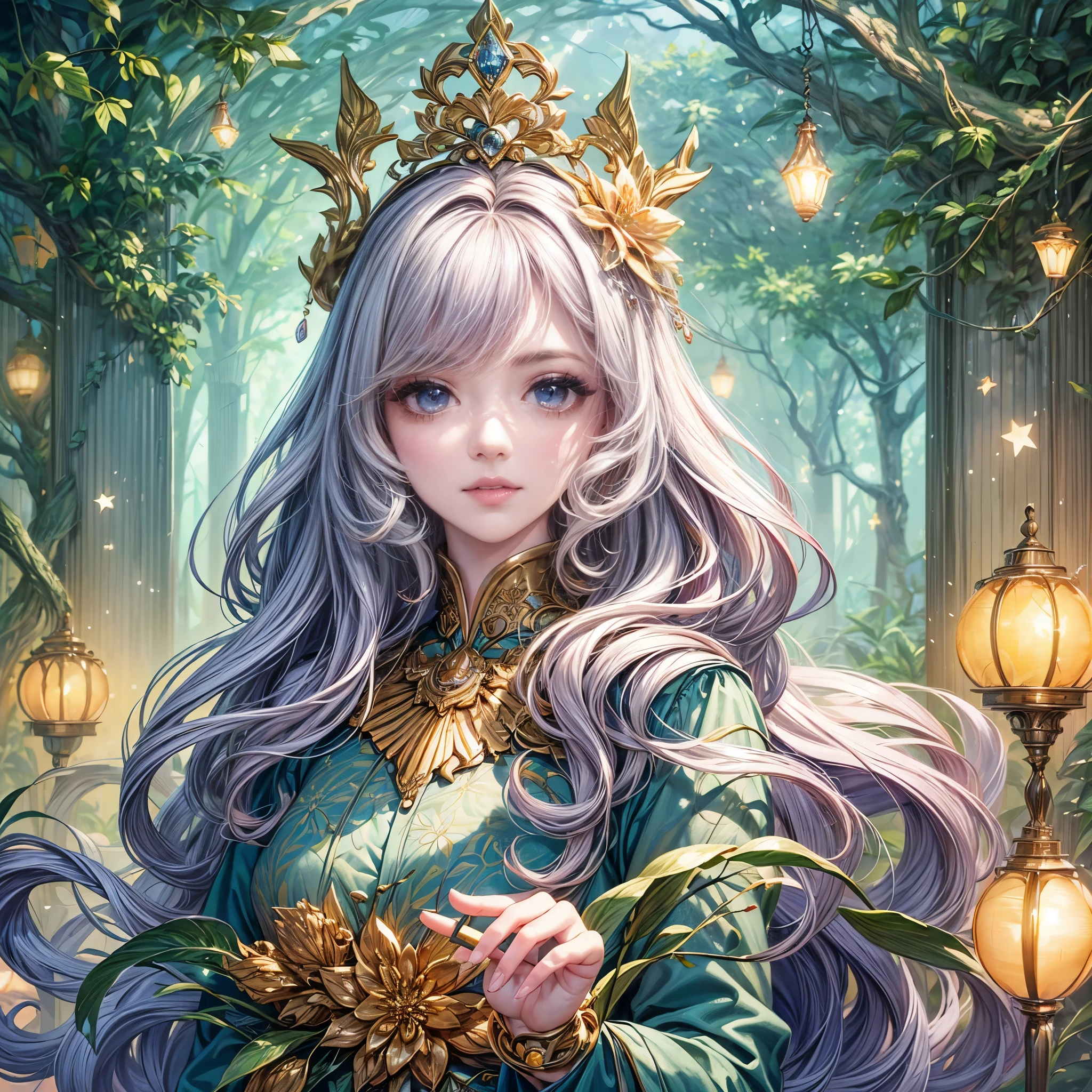 1girl in,独奏, Official art、Unity 8k Wallpapers、ultra-detailliert、Beautifully Aesthetic、Beautiful fece、masterpiece、top-quality、 Foxwich、the Nine-Tailed Fox、Fox Mask、Haori jacket、Foxfirespell、Fox Familiars、Metamorphosis、off shoulders、depth of fields、