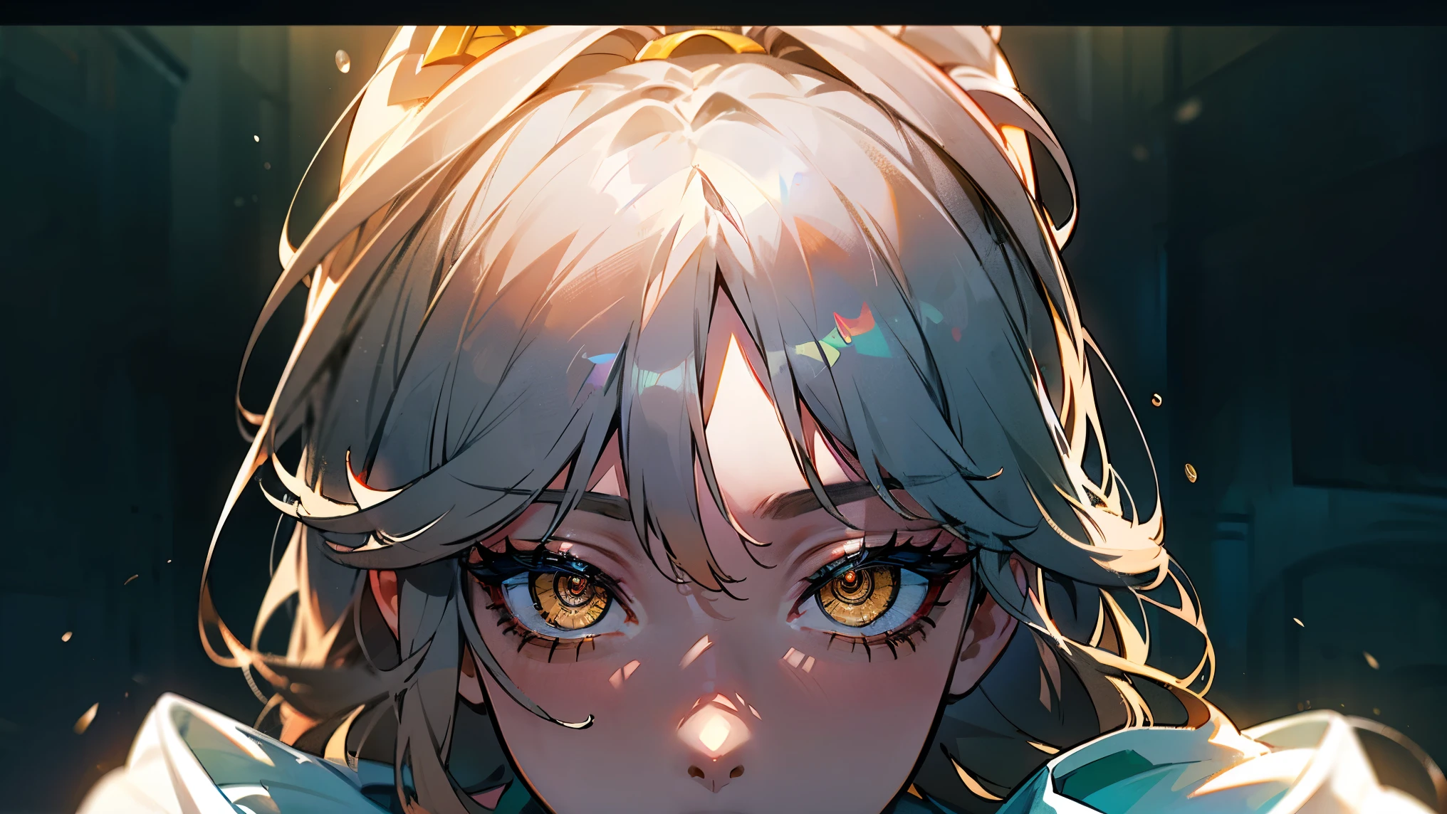 (geometric:1.1), ((1girl, amazing, cute girl,solo)), (Masterpiece, Beautiful and aesthetic:1.2),((Ultra-high resolution, Golden ratio)), Sharp focus, (((high detail skin))), Intricately detailed clothing, Delicate pupils, Danfeng Eye,((((detailed hair, long hair)))), Slender, (masterpiece side lighting), multi-color hair, (beautiful hair, beautiful eyes,((extremely_Detailed_eyes_and_face)), (Dynamic configuration: 1.2), dynamic pose, (Photorealistic), Ultra-precise depiction, Ultra-detailed depiction, Perfect Anatomy, Eyeliner, nsfw, (cinematic lighting), detailed eyes, best quality, (intricate details), (illustration:1. 1), (beautiful face:1.2), superb, 8k wallpaper, extremely detailed, intricate, sharp eyes, choker, light smile, white jacket.
