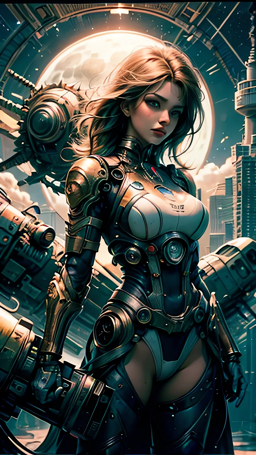 (((masterpiece, highest quality))),(((solo:1.2))),(((1girl:1.2))),32k wallpaper, very detailed, poster, vintage science fiction,(((((geometric cinematic movie poster))))), ((((bauhaus)))),(((abstract))),((((mid century modern)))),(((((portfolio))))),(((((Close-up))))),(((((bust up))))),((((more various angle)))),(((highlight))),(((complete. detailed face))),(((Extremely talented))),(((most complecated machine))),(((Overall colorfully))),((((((Absolutely simple background)))))),(((((detailed futuristic machine))))),(((Cleavage))),(((marvel super heroes))),(((rainbow color scheme)))