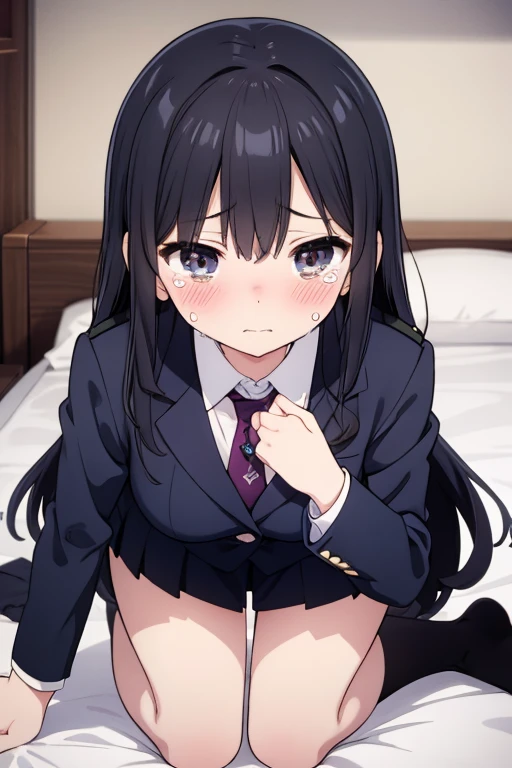 masterpiece, 1girl,cowboy shot,(star sapphire,:0.8),bed room,(beautiful detailed eye),evil smile,dynamic angle,dynamic pose,toddlercon,mesugaki,bitch,houraisan kaguya, star sapphire,skirt<lora:shungaYoukyu_v10 (1):0.75>