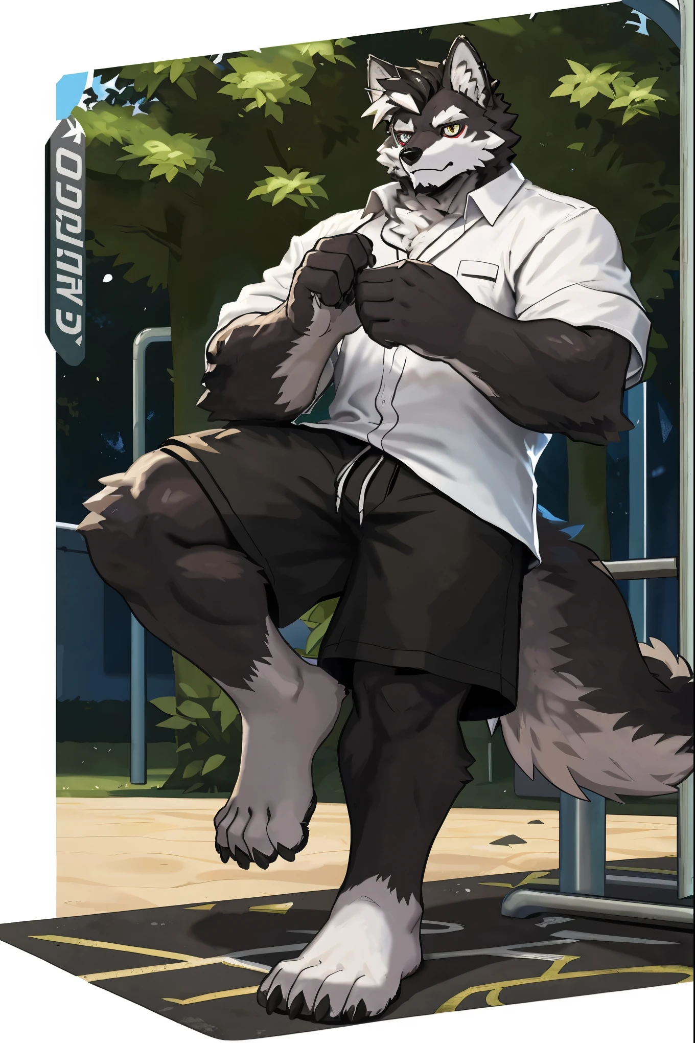 best quality, Detailed background, gray wolf, White fur, big pink, abs, hairy, shirtless, anthropology, wolf, hairy, black and white fur, with big abs handsome, a erect penis, nipple piercing, white background, 2 boy, having sex, muscle, fat, natural light, cum, lay down, show ass, full body, high quality, super detail, 1080P, high quality, high quality, best quality, 8k
